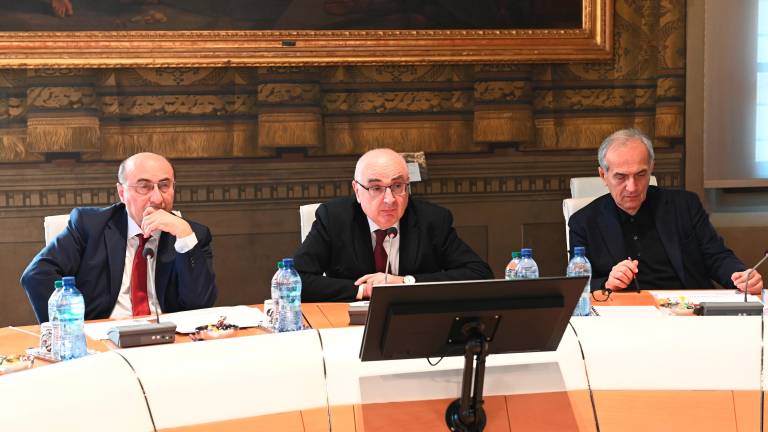 Gianfranco Brunelli, Maurizio Gardini e il sindaco Gian Luca Zattini (foto Fabio Blaco)