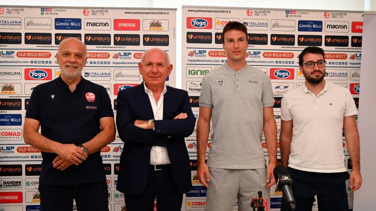 Da sinistra Gigi Garelli, Sergio Lorenzi, Nicola Berdini e il diesse Alessandro Bonotti (Blaco)