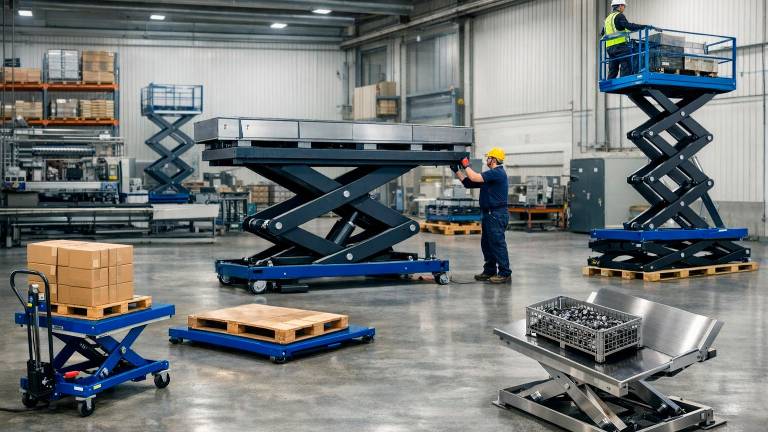 Soluzioni efficienti per la movimentazione industriale con tavoli elevatori Saxlift