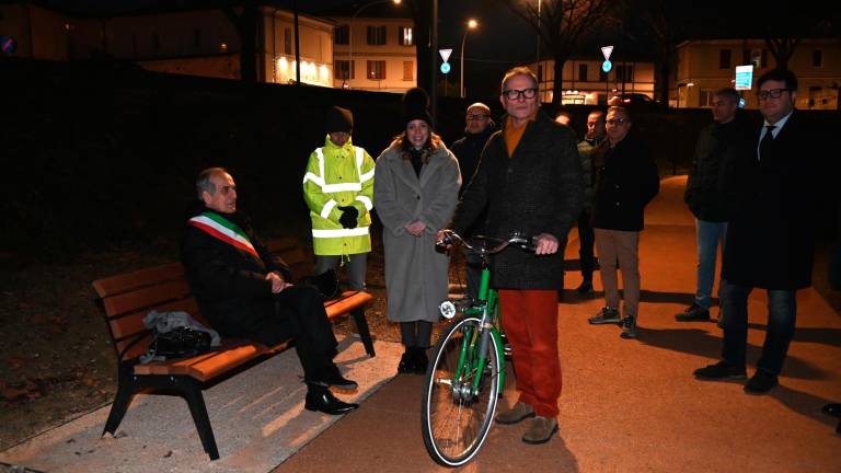Forlì, inaugurata la pista ciclabile alla Rocca di Ravaldino FOTOGALLERY