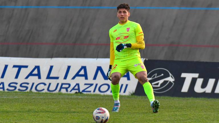 Luca Martelli ha difeso la porta del Forlì in 35 partite del campionato di Serie D (foto Fabio Blaco)