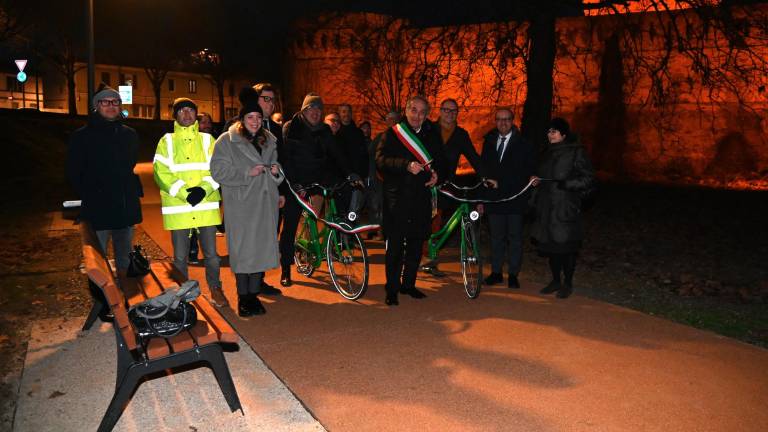 Forlì, inaugurata la pista ciclabile alla Rocca di Ravaldino FOTOGALLERY
