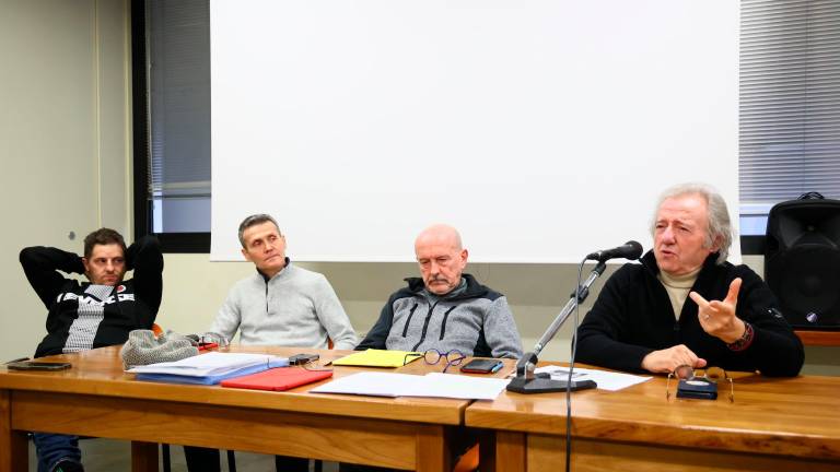 Da sinistra Fabrizio Favilli, Fabrizio Sarti, Massimo Neri, Ezio Roi FOTO MMPH