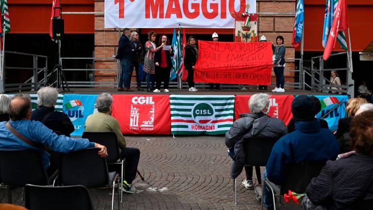 Forlì, Cgil, Cisl e Uil in piazza Saffi per il Primo maggio FOTOGALLERY
