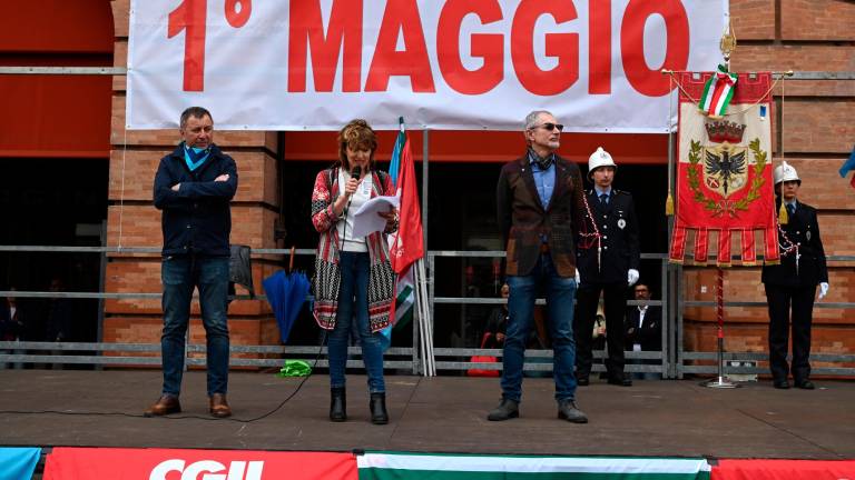 Forlì, Cgil, Cisl e Uil in piazza Saffi per il Primo maggio FOTOGALLERY