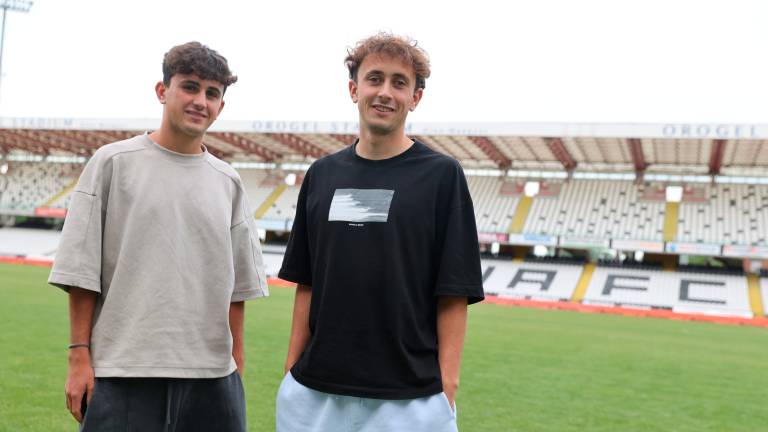 I fratelli Filippo e Tommaso Berti hanno lasciato Cesena: il grande alla Cremonese, il piccolo alla Recanatese (foto Zanotti)