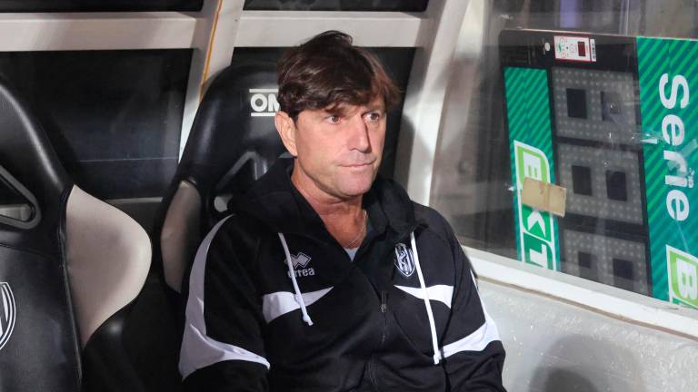 L’allenatore del Cesena Michele Mignani