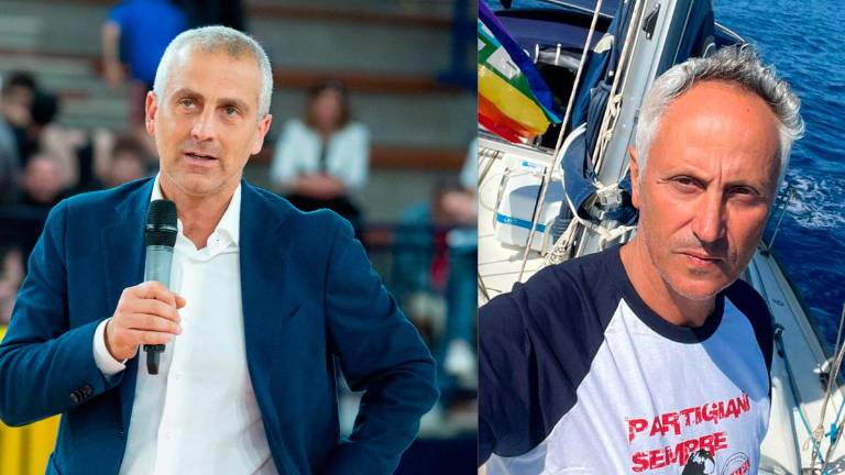 Il sindaco di Rimini Jamil Sadegholvaad e il senatore riminese Marco Croatti