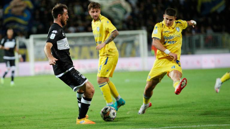 Simone Bastoni in azione a Frosinone (foto Luigi Rega)