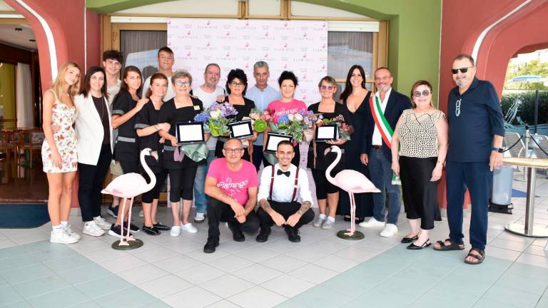 La cerimonia di premiazione all’Hotel Flamingo