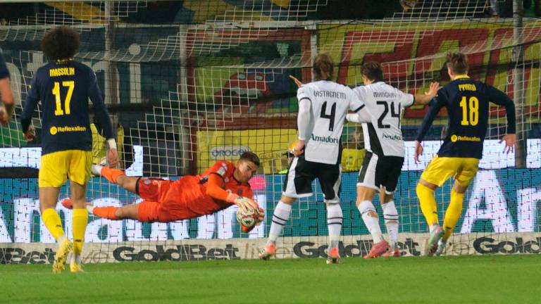 Jonathan Klinsmann in azione contro il Modena (foto Gianmaria Zanotti)