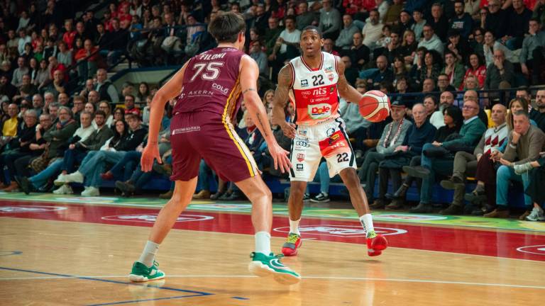 Gerald Robinson ha fatto il suo rientro in campo dopo tre mesi ma è logicamente lontano dalla miglior condizione foto tommaso morosetti
