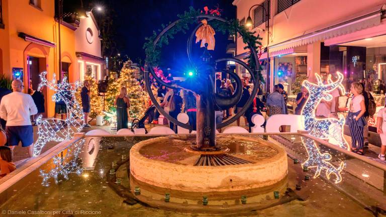 Riccione. Il Natale in piena estate