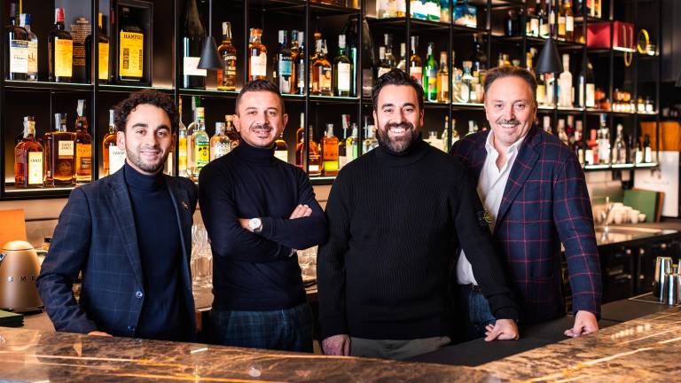 I titolari del bistrot Semplice: Marcattilii, Cioria, Mascia, Camanzi