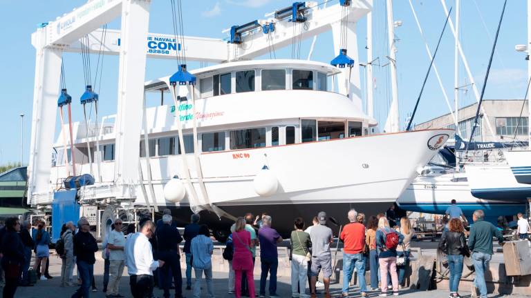La nave è stata posta in acqua giovedì scorso