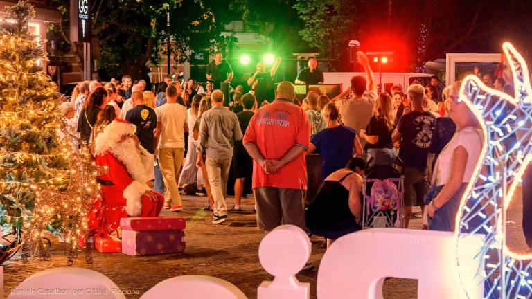 Riccione. Il Natale in piena estate