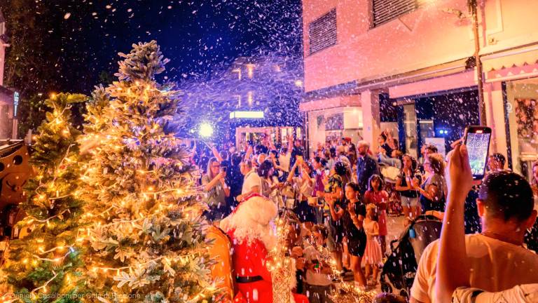 Riccione. Il Natale in piena estate