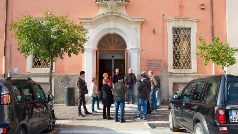 L’ingresso del Santa Colomba dove arriverà il Cau