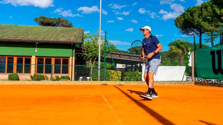 Paolo Pambianco sui campi del Ct Cervia
