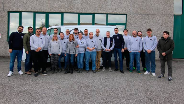 I dipendenti della ditta Sepri di Santarcangelo