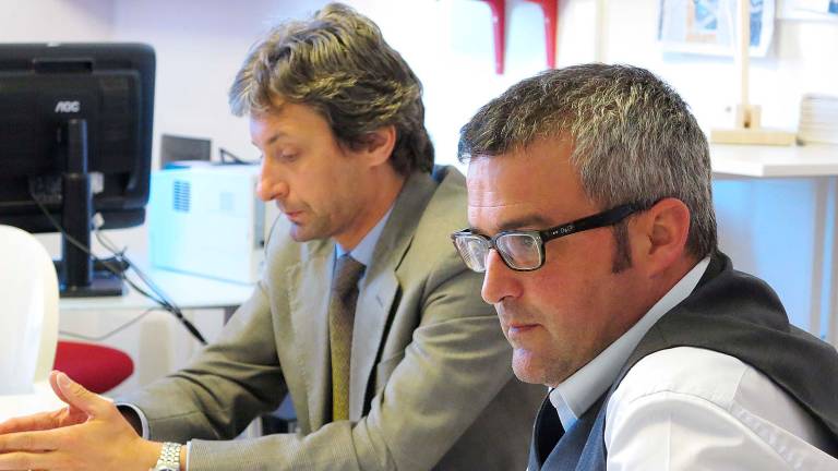 Da sinistra Andrea Gnassi e Stefano Vitali in una foto d’archivio