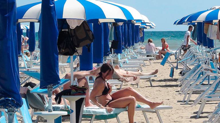 La spiaggia di Rimini