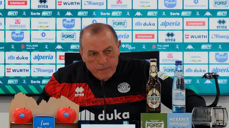 Fabrizio Castori oggi in conferenza stampa