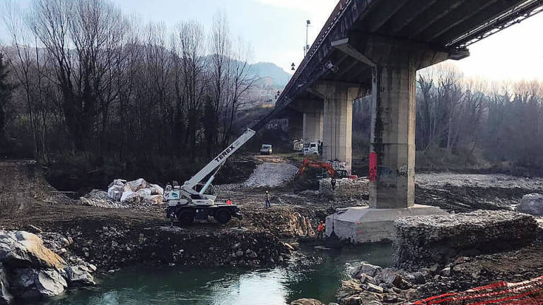 Ponte Verucchio, sollevamento in vista. Chiusura il 22 e 23 febbraio