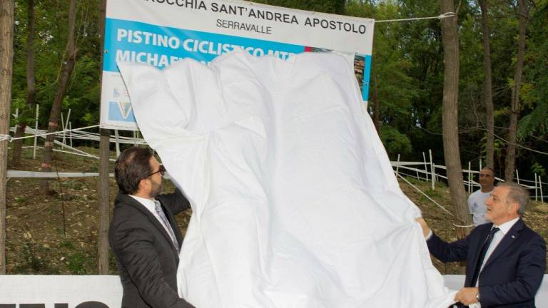 Ciclismo, inaugurato a Serravalle il pistino Mtb dedicato a Michael Antonelli