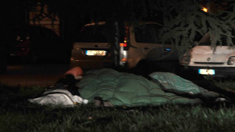 Un senzatetto a Forlì