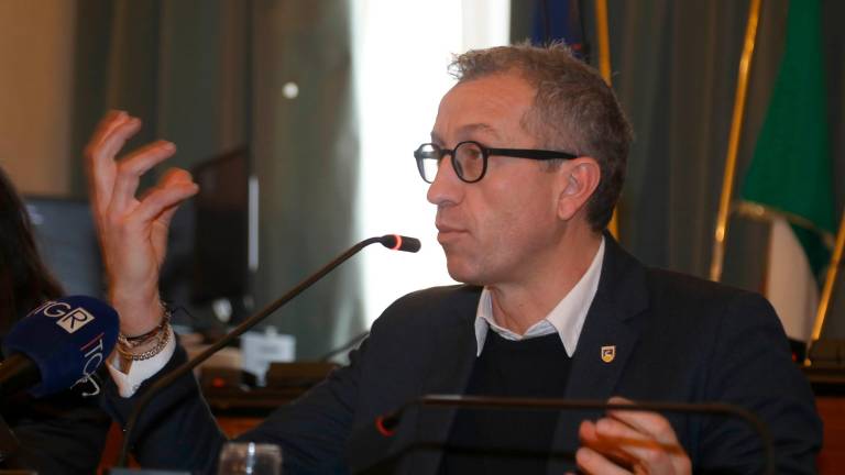 La conferenza stampa di Mattia Missiroli FOTO FIORENTINI