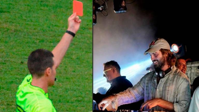 Nicola Boccia (a destra) era stato espulso nel finale di Torresavio-Artusianna in Terza Categoria