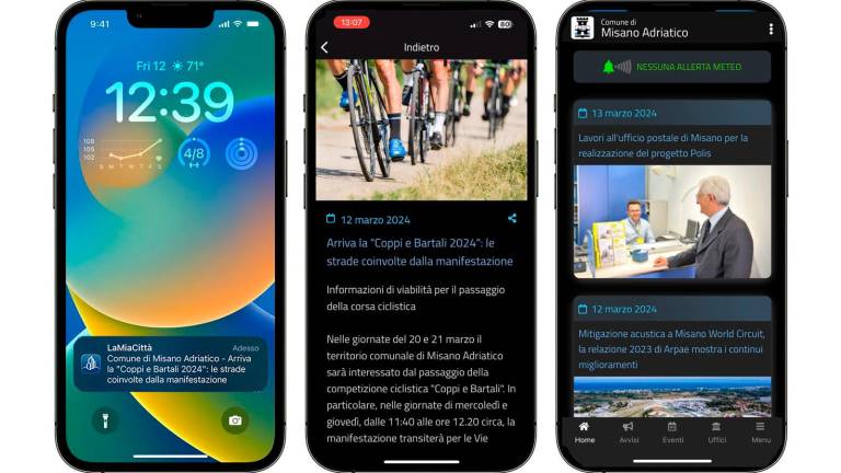 Ecco l’app di Misano: è on line “LaMiaCittà”