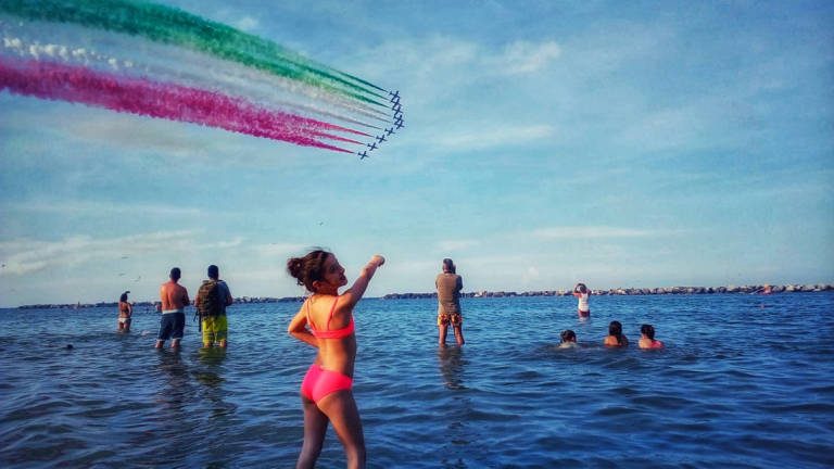 Domenica lo show delle Frecce tricolori a Bellaria Igea Marina