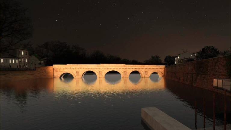Rimini, al via i lavori per la nuova illuminazione del Ponte di Tiberio