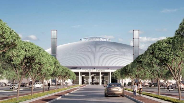 Il rendering sulla nuova cupola che diventa anche un nuovo grande ingresso