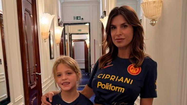Ravenna-Gubbio con Elisabetta Canalis in tribuna