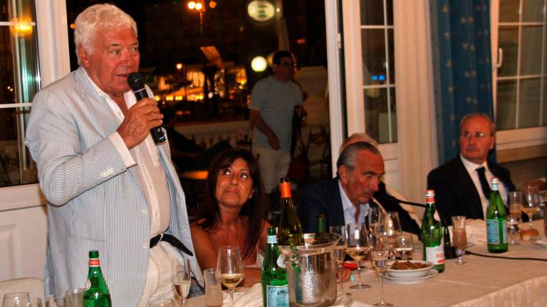 Nicola Pietrangeli a Cesenatico alla conviviale del Panathlon Club Cesena il 13 giugno 2014