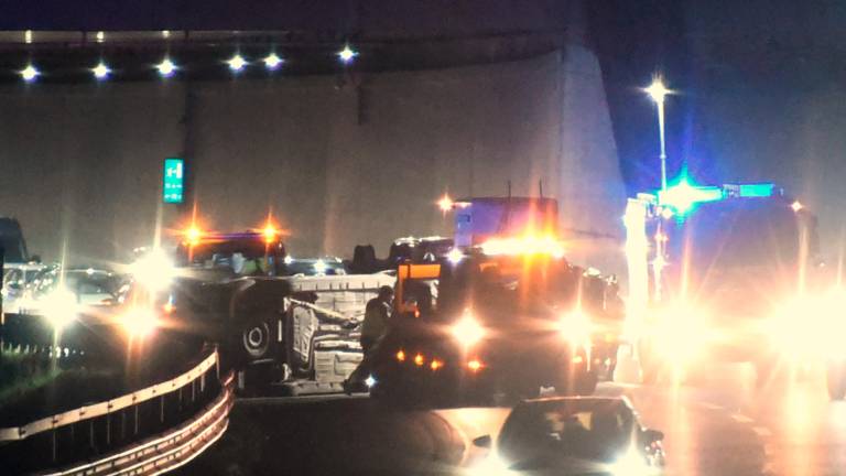 Rimini. Paura in A14, auto si ribalta a Covignano FOTOGALLERY MIGLIORINI