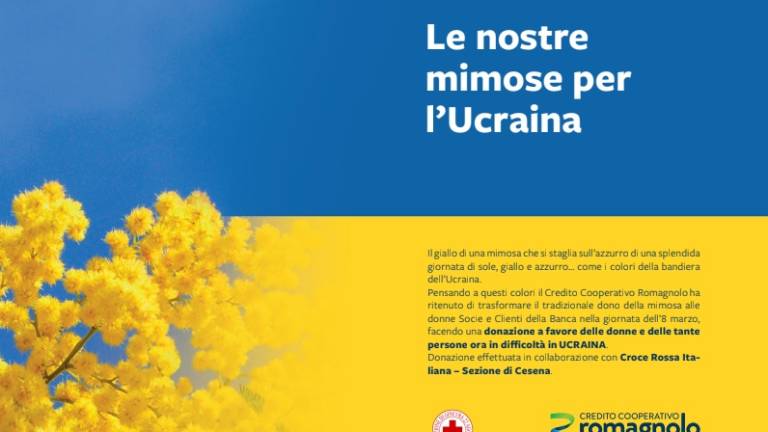 Cesena, la scelta della banca: niente mimose alle clienti ma una donazione all'Ucraina