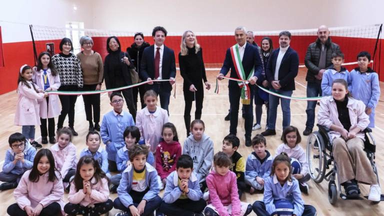 Rimini, palestra scuola Montessori: oggi il taglio del nastro