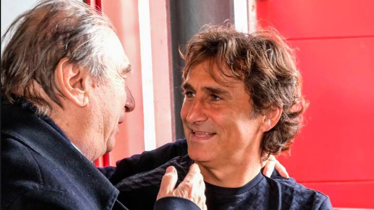 Il dottor Claudio Costa con Alex Zanardi (foto Mauro Monti Mmph)