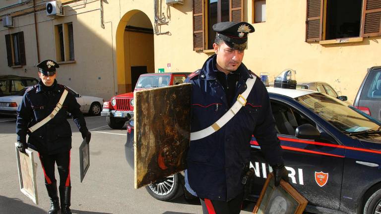 Le indagini dei carabinieri hanno permesso di risalire all’origine del quadro foto archivio