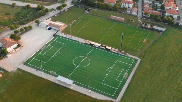 Il campo da calcio di Classe, nel Ravennate