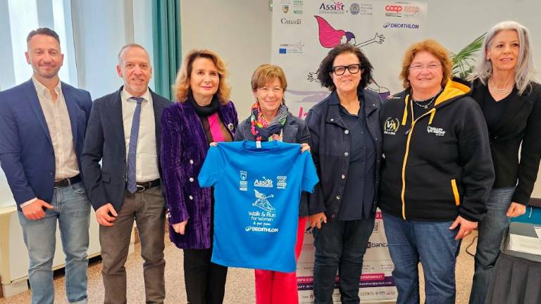 La sindaca Daniela Angelini alla presentazione oggi dell’iniziativa