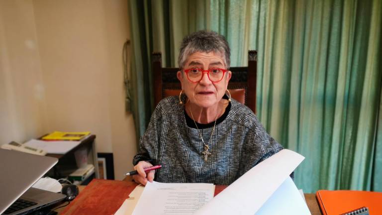 La sindaca di Mercato Saraceno Monica Rossi