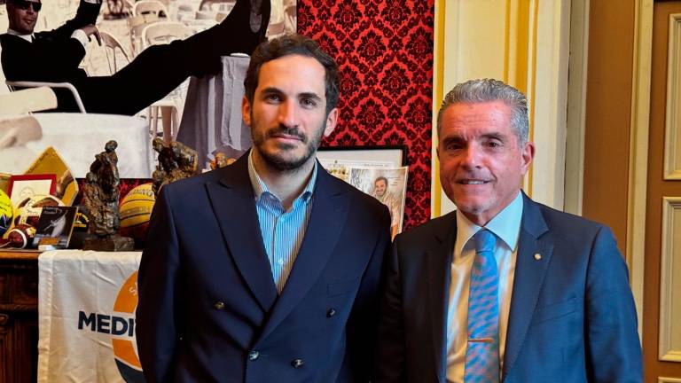 Enzo Lattuca e Paolo Lucchi, ex sindaco di Cesena e presidente di Legacoop Romagn