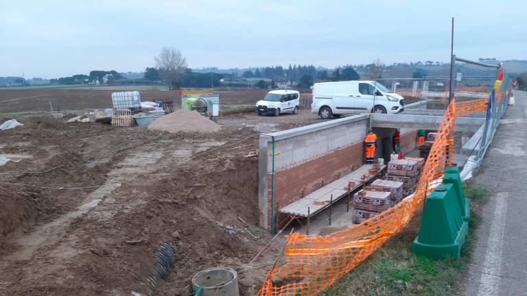 Il cantiere a Rio Marano per realizzare la vasca anti-alluvione