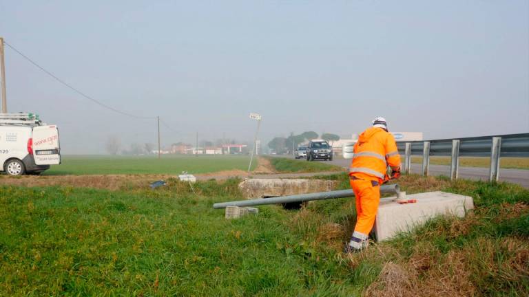 Ravenna, Fleximan alla romagnola: abbattuto un velox a Osteria GALLERY