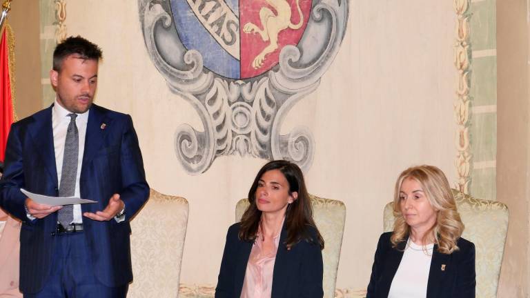 Panieri e le due nuove assessore Chiara Sorbello e Selena Mascia